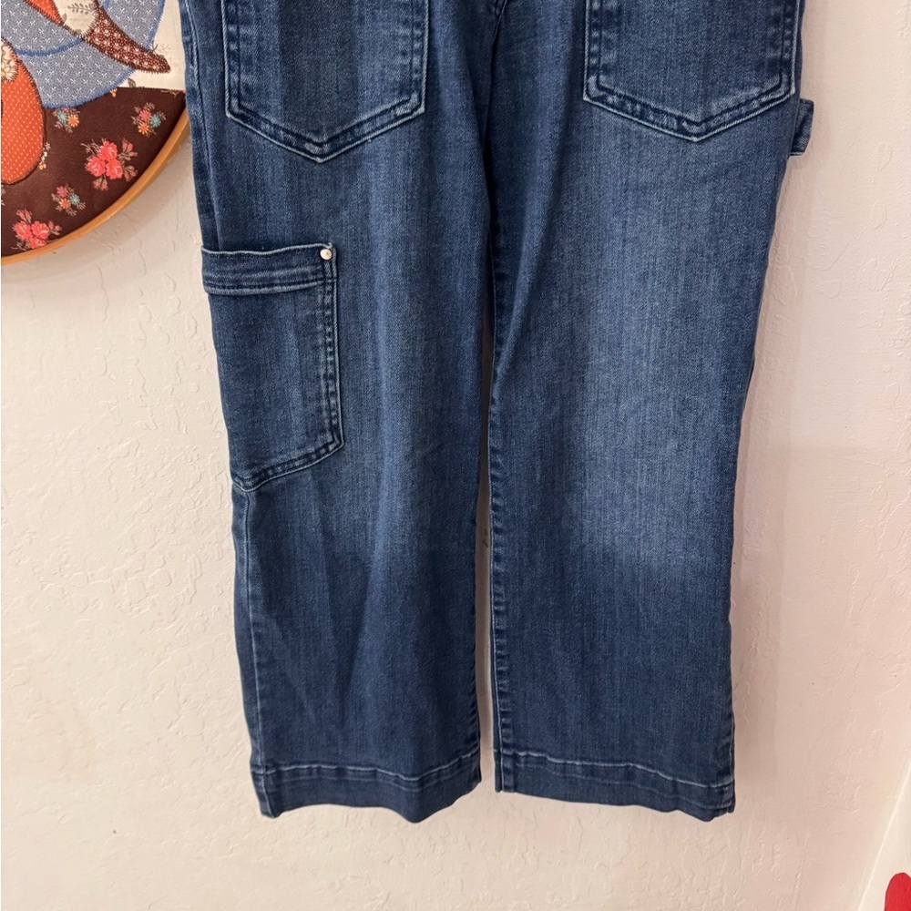 Maeve Anthropologie Gardener Carpenter High Rise Crop Jeans Size 25 - Picture 5 of 7